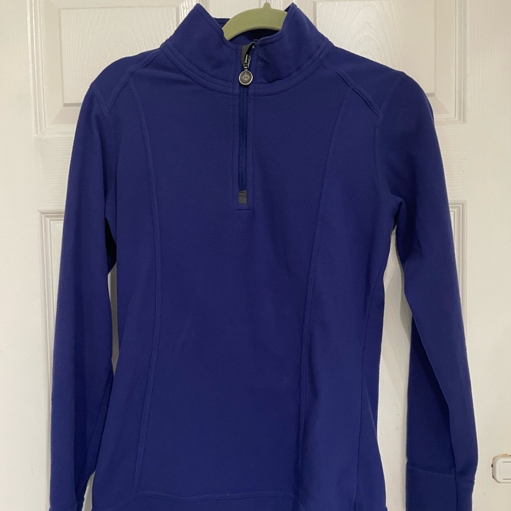 Medium Under Armor purple fleece jacket.$20